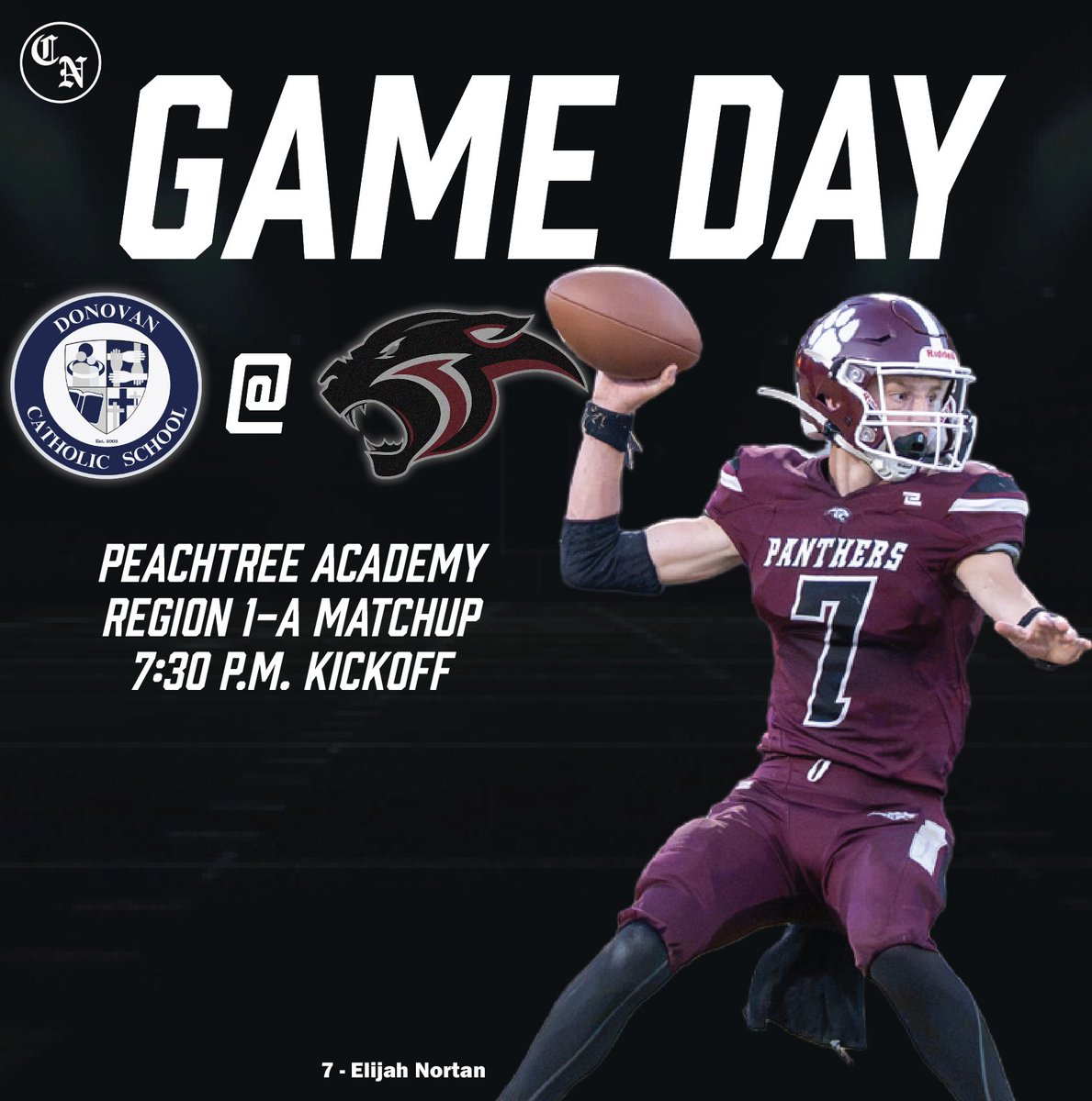 CovNewsSports's tweet photo. The Panthers get back in region play!

Peachtree Academy(0-4) is set to host Monsignor Donovan Catholic(1-3) tonight in a GAPPS Region 1-A battle

Check back for updates! https://t.co/aoQPks7TBh