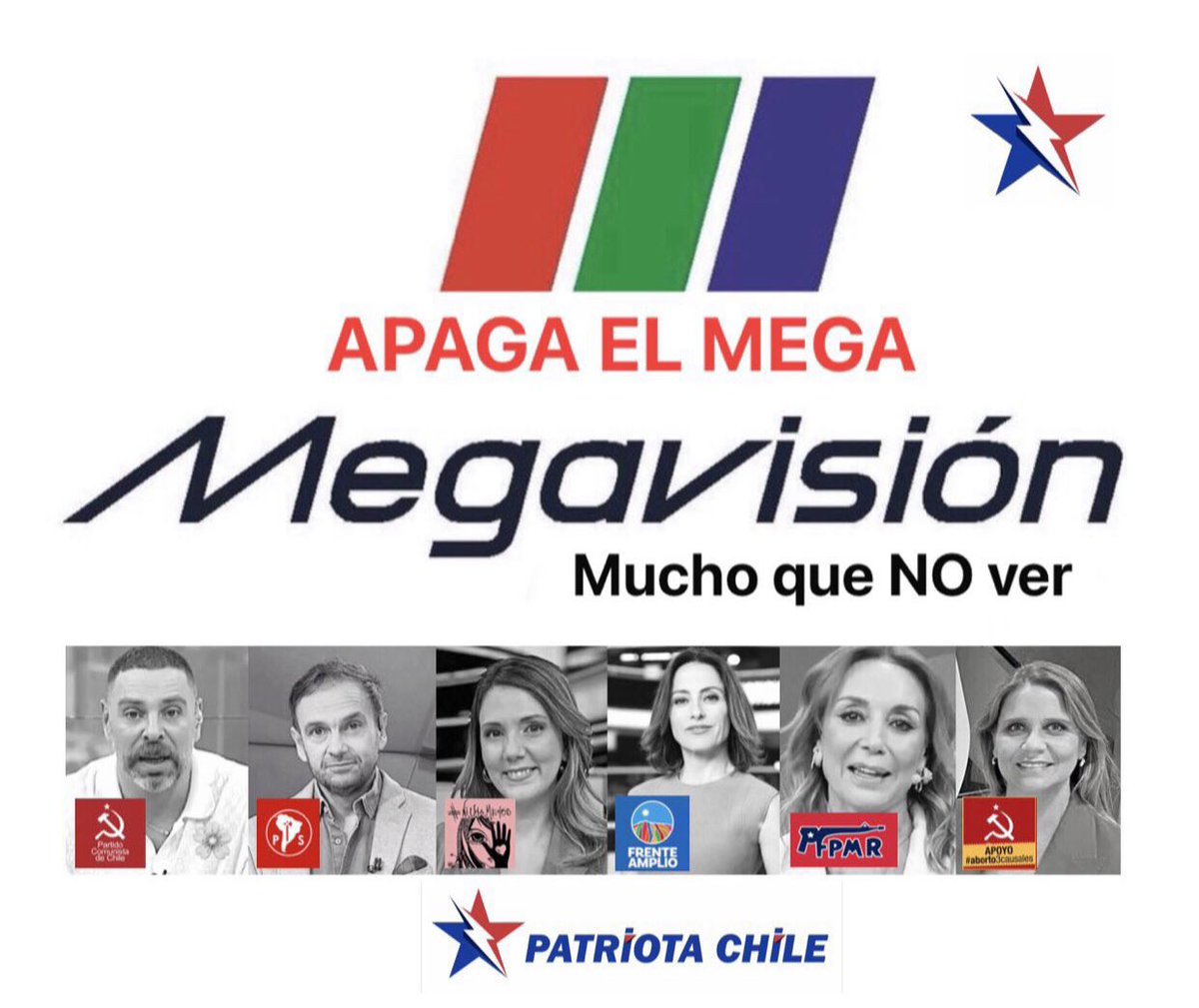 Soubirous_33's tweet photo. 🔴 URGENTE | Patriotas, Seguimos La  CAMPAÑA NACIONAL: APAGA EL MEGA; hasta bajarles el Raiting. ¡SEGUIMOS! Son solo ACTIVISTAS de EXTREMA IZQUIERDA. RT #ApagaElMega #LosDelMegaSonZurdos https://t.co/r3UKqloeUs
