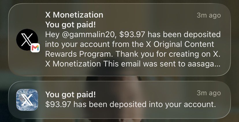 gammalin20's tweet photo. first earning as an original content creator🙂‍↔️ https://t.co/7pQZbqeLG0