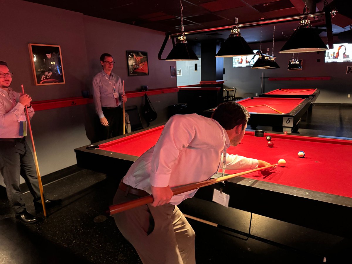 nasbp's tweet photo. We hope everyone had fun at Thursday's #NASBPEast Meeting Optional Event at Cellar Dog Philadelphia, co-hosted by NASBP and Women in Surety! Let us know if you won a chess or billiards match! #NASBPPhiladelphia #StabilityThroughPurpose #SuretyRocks https://t.co/XUgGy3Jx7U