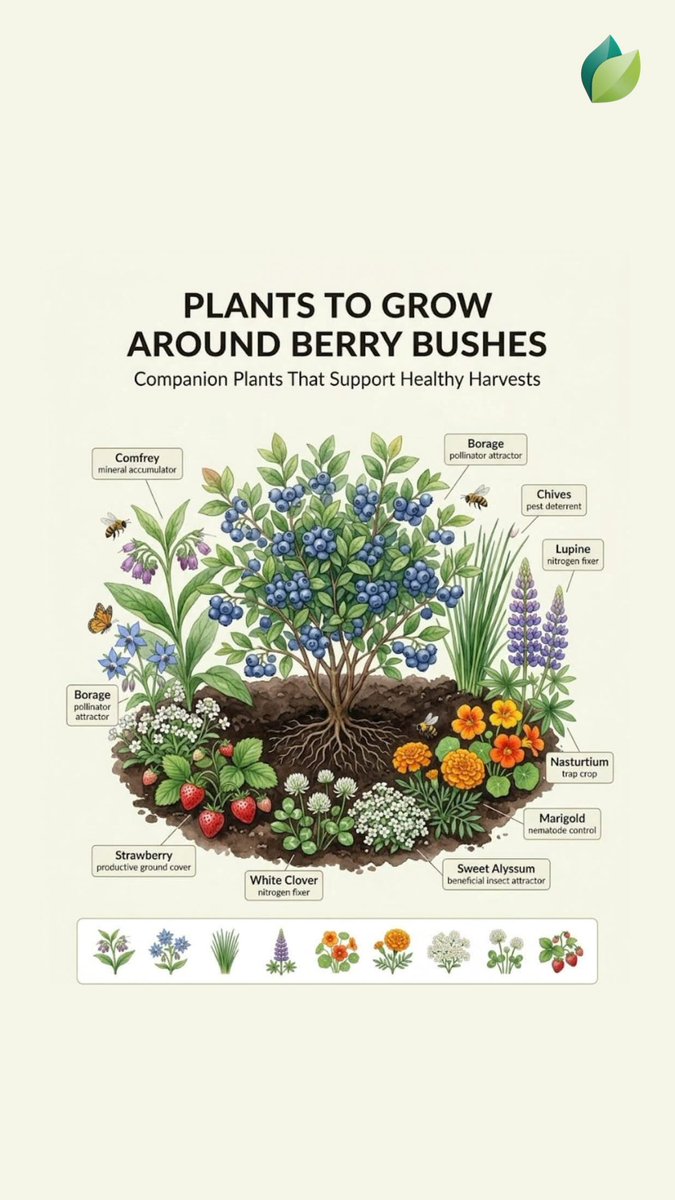easygrowapp's tweet photo. Plants to grow around berry bushes! 🫐 Borage, chives, marigold &amp; more.
Download Easy Grow app now!
#CompanionPlanting #BerryGarden #EasyGrowApp https://t.co/1gjjsnfoYH