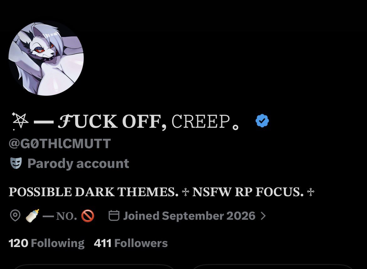 G0THlCMUTT's tweet photo. 🌙 It’s barely been two days. 

Where the fuck did all of you come from? 💧

Gonna try and get to who I can throughout the day, appreciate the patience. https://t.co/hqgmkpkFIG