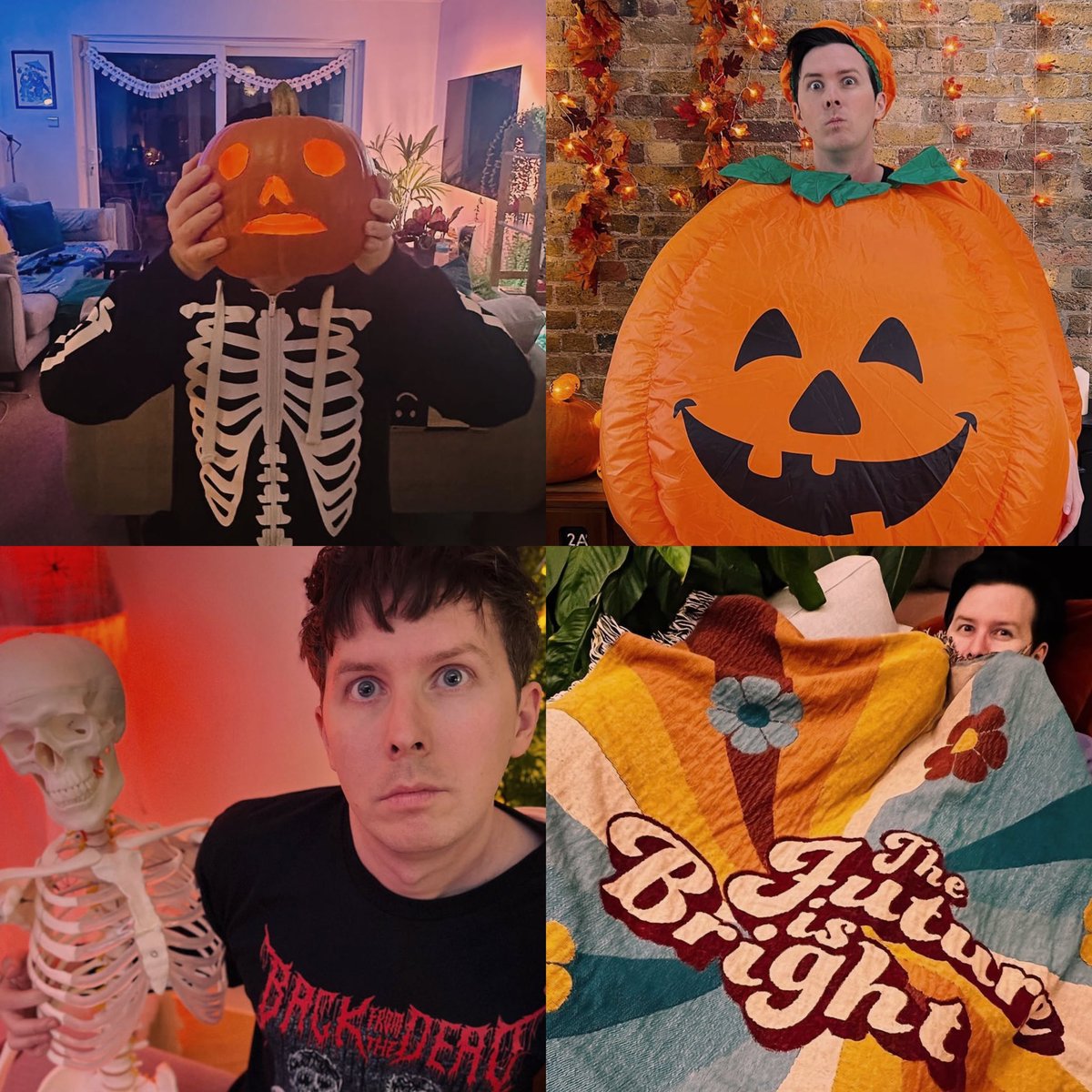 pipribena's tweet photo. forget christian girl autumn 🍂 it’s phil lester fall 🎃 https://t.co/2JzvpQp2h0