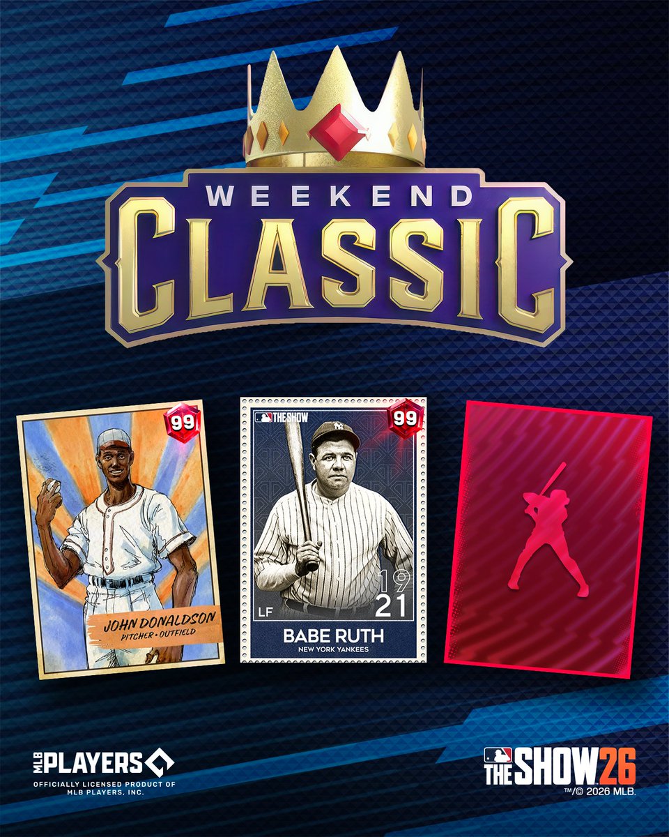 MLBTheShow's tweet photo. The 8th Inning is here! 🔥

Jump into the 8th Inning Reward Path, Weekend Classic, and more available now in MLB The Show 26.

Learn more: https://t.co/3FA6kspLga https://t.co/d5SViQDfWx