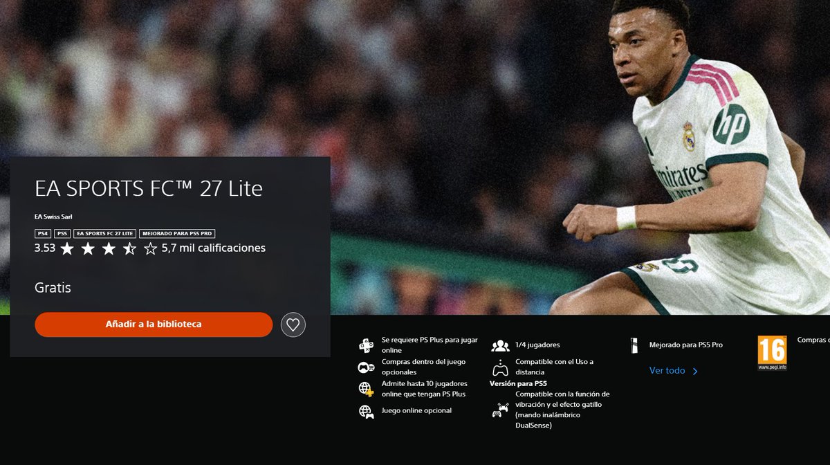 Ramzextra's tweet photo. Ya esta disponible el FC 27 la version LITE

Donde podreis jugar partidos online en temporadas o amistosos, esta version es totalmente gratis https://t.co/AfmrRuDGjn