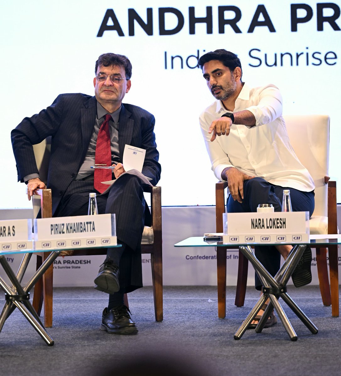 naralokesh's tweet photo. At the CII Partnership Summit Roadshow in Ahmedabad, I invited Gujarat’s industry leaders to partner with us in building the next chapter of AP’s growth.

In the first 9 months of FY 2025-26, Andhra Pradesh attracted 25.3% of India’s proposed investments. But announcements are only the beginning — our real focus is grounding projects with speed.

Our promise is built on 3S: Speed, Stability and Service.

Across AP, we are developing 23 sectoral clusters spanning electronics, green energy, pharmaceuticals, steel, drones, aquaculture, advanced manufacturing and more. Gujarat has shown India what entrepreneurship, infrastructure and strong execution can achieve. Andhra Pradesh brings scale, speed and a strategic gateway to the East Coast.

Gujarat + Andhra Pradesh can create something extraordinary.

Come, build with us.

@FollowCII 
#ChooseSpeedChooseAP