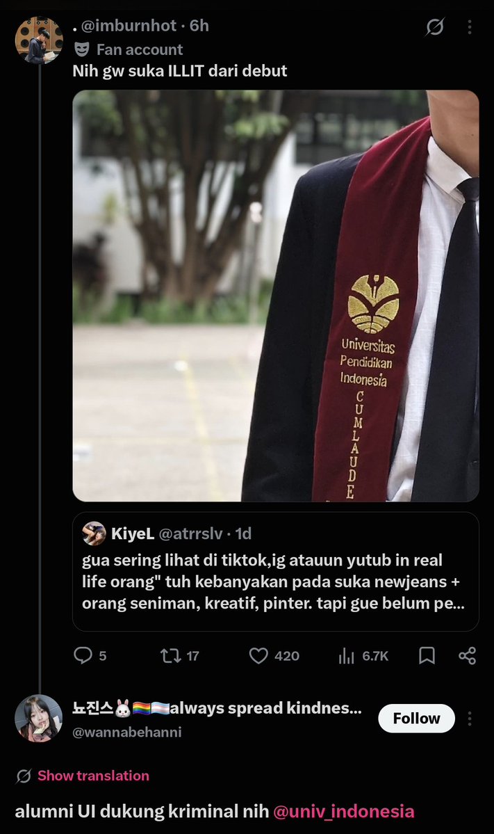 queprids's tweet photo. BUNNIES TUH RATA" DONGOK YA 😭😭😭

udah jelas kampus UPI yang di tag malah UI kocakkkkk kocakkkk 😂 https://t.co/S0yHLRq8XC