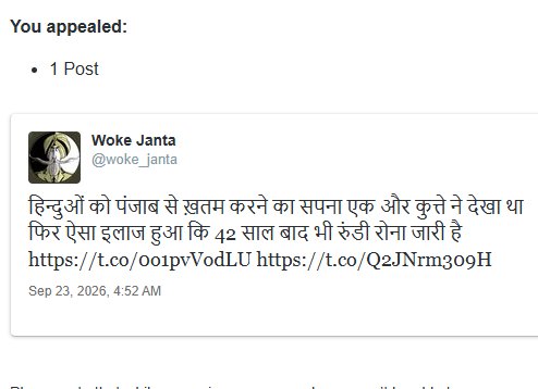 woke_janta's tweet photo. Here we go again

Was locked for 3 days for posting this. https://t.co/8vO5fMoX21