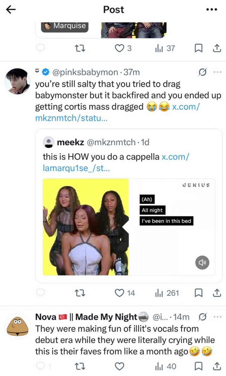 coertisfarts's tweet photo. One scroll through your acc and it’s just you being obsessed w bm and setting up cortis 
Literally almost everyone in coertwt says you're a setup so why don’t you stfu or atleast change your username if you wanna be insufferable https://t.co/PhYJwsnXYQ