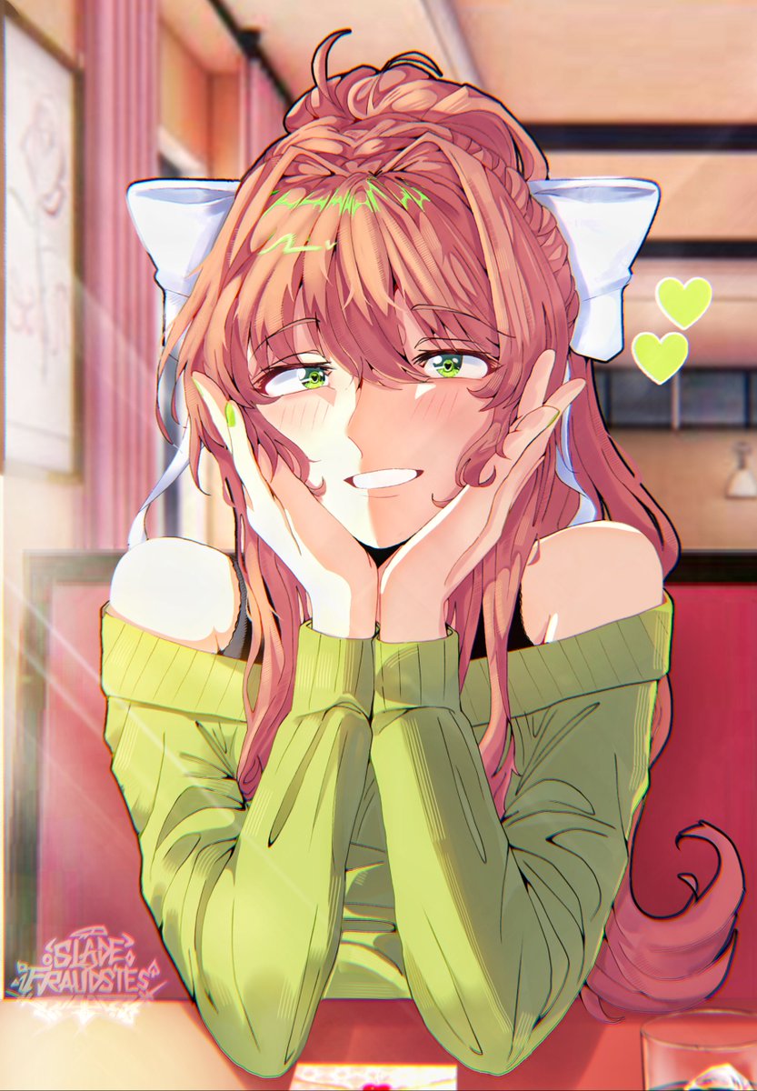 OnePizzaSlic3's tweet photo. Happy birthday Monika  ! 💚 
#dokidokliteratureclub #monika https://t.co/mkYsjuxkv8