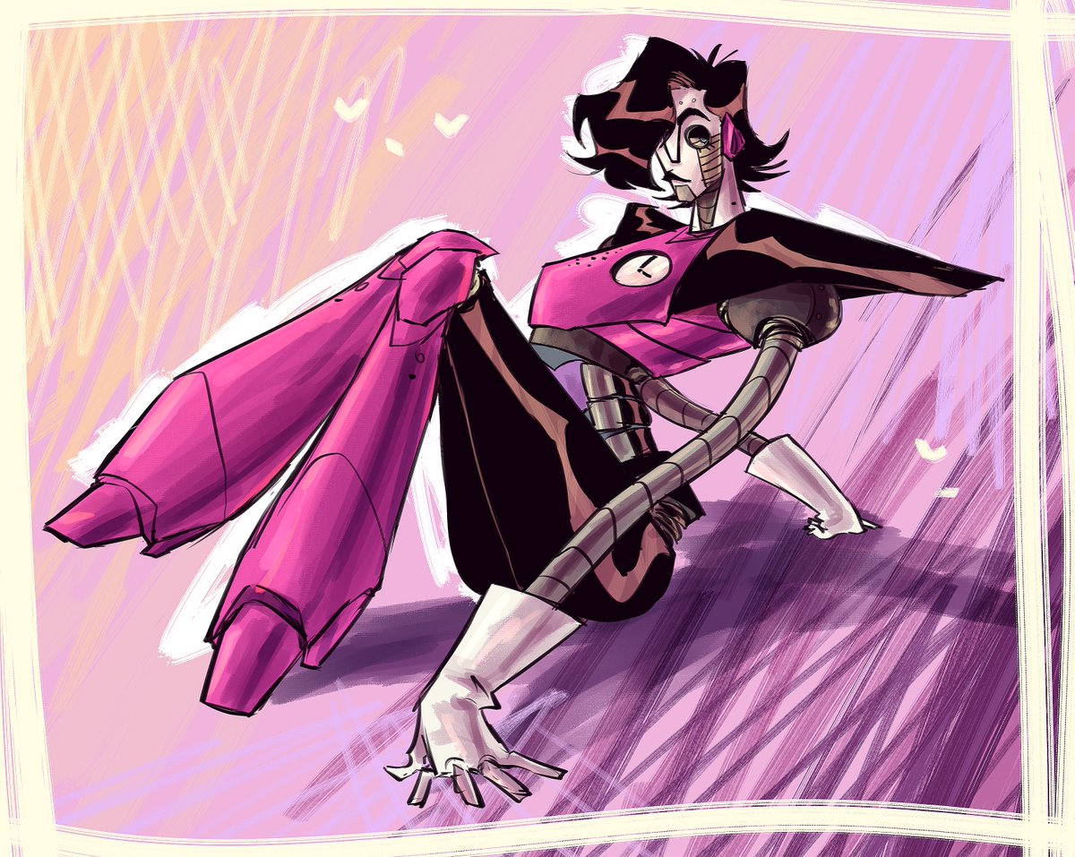 suzzsocks's tweet photo. My friend inspired me to draw Mettaton https://t.co/j6JkX0AshQ