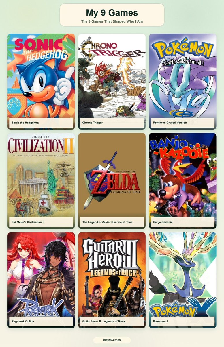 leeoneto's tweet photo. Eu // 9 jogos que me moldaram https://t.co/POPyeafyg7