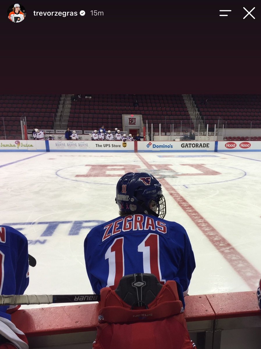 MSShmBe's tweet photo. Trevor Zegras posting pictures of his tucked jersey he’s mad asf LMFAOO https://t.co/zf9FM9B9WY
