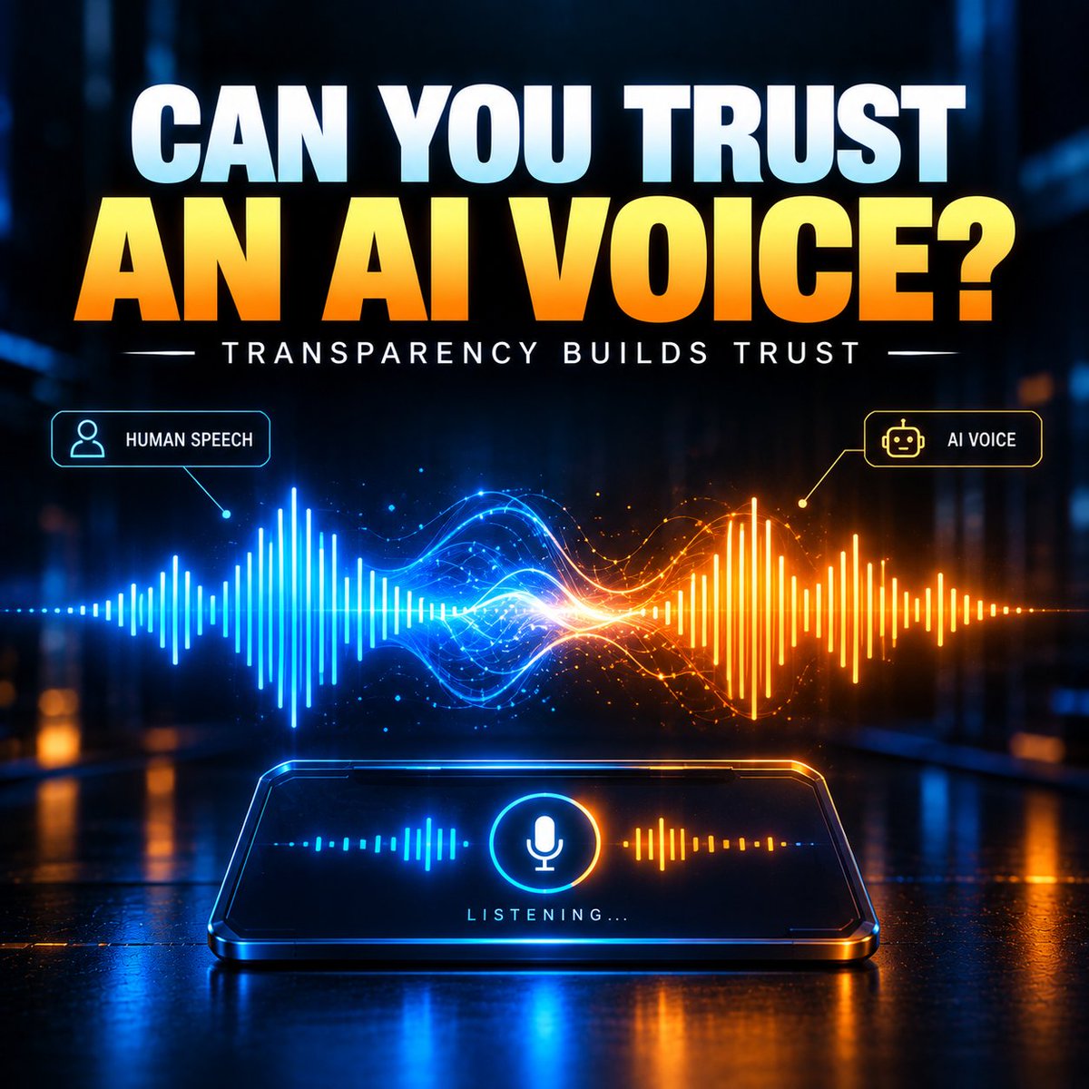 unfairstack's tweet photo. AI voice is getting harder to distinguish from a real person.

@ElevenLabs CEO says businesses should tell customers when they're speaking to AI.

The business lesson? Trust matters just as much as making AI sound human. https://t.co/jTSBp0Z6IH
