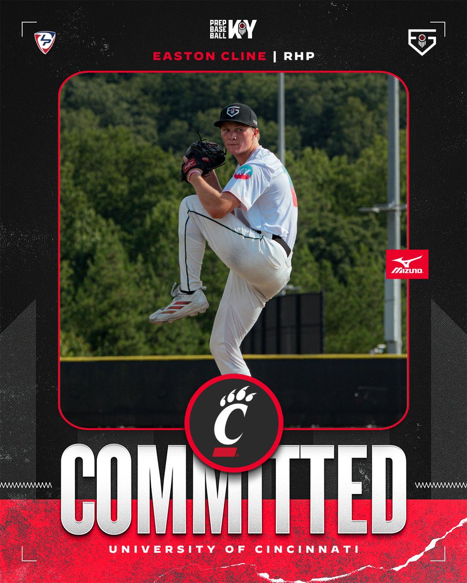 PrepbaseballKY's tweet photo. 🖋️ #TeamKY FG COMMITMENT WATCH 🖋️
We are now up to 🖐️ #PBFG26 participants off the board from KY! '28 RHP Easton Cline (@TrinityHSBBall) commits to University of Cincinnati!👏
👤 >> https://t.co/rxCvxXw73E || @EastonCline2028
#PBFG26 || @prepbaseball || @GoBearcatsBASE https://t.co/qcjub4Pwin