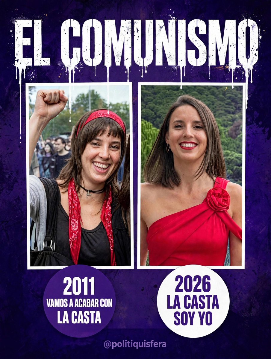 politiquisfera's tweet photo. Vivir a cuerpo de rey capitalista vendiendo la cartilla del comunismo. Usaron el cabreo de la gente trabajadora como trampolín para convertirse en la élite que decían combatir. Se les cayó la careta. ¿qué pensáis?
#HipocresiaPolitica #Socialcomunismo #ClasePolitica #podemos https://t.co/KCJlwqMV0d
