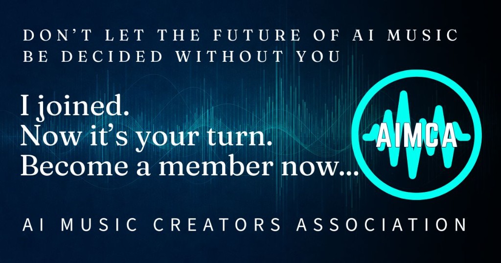 LeeZionMusic's tweet photo. I just joined the AI Music Creators Association (AIMCA) as an Associate Member. Their mission is to support, represent, and advocate for creators using AI as part of the music-making process, especially around rights, policy, licensing, and fair access.

If that matters to you too, take a look and consider joining:

https://t.co/N3Xs0e7lzq