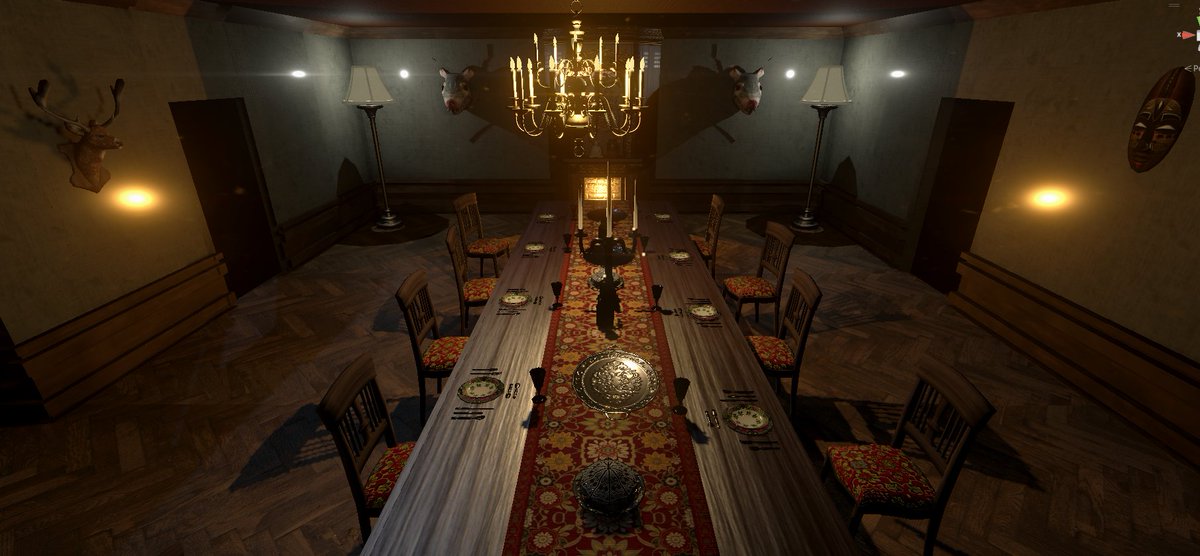 dtheprodev's tweet photo. Made 2 new rooms for the mansion in my simulator-horror game. https://t.co/7V0h947cxO