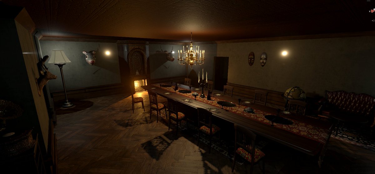 dtheprodev's tweet photo. Made 2 new rooms for the mansion in my simulator-horror game. https://t.co/7V0h947cxO