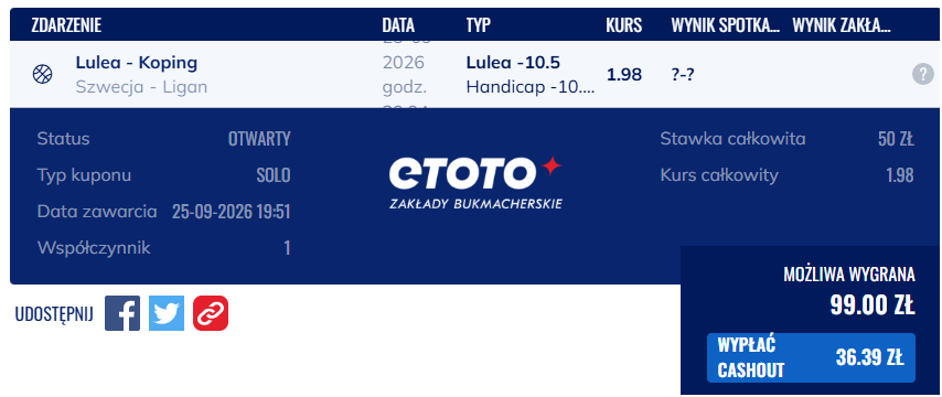 BezVatuHajs's tweet photo. BET118
Value 13%
#ETOTO
🏀Kosz https://t.co/HUZOBibwm5