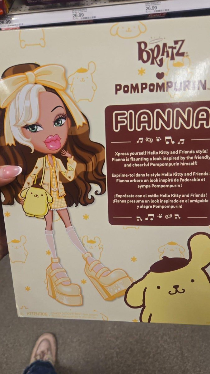SeeingMount's tweet photo. First look at Bratz Pompompurin Fianna via Ariana Romero https://t.co/HxUoEe75tI