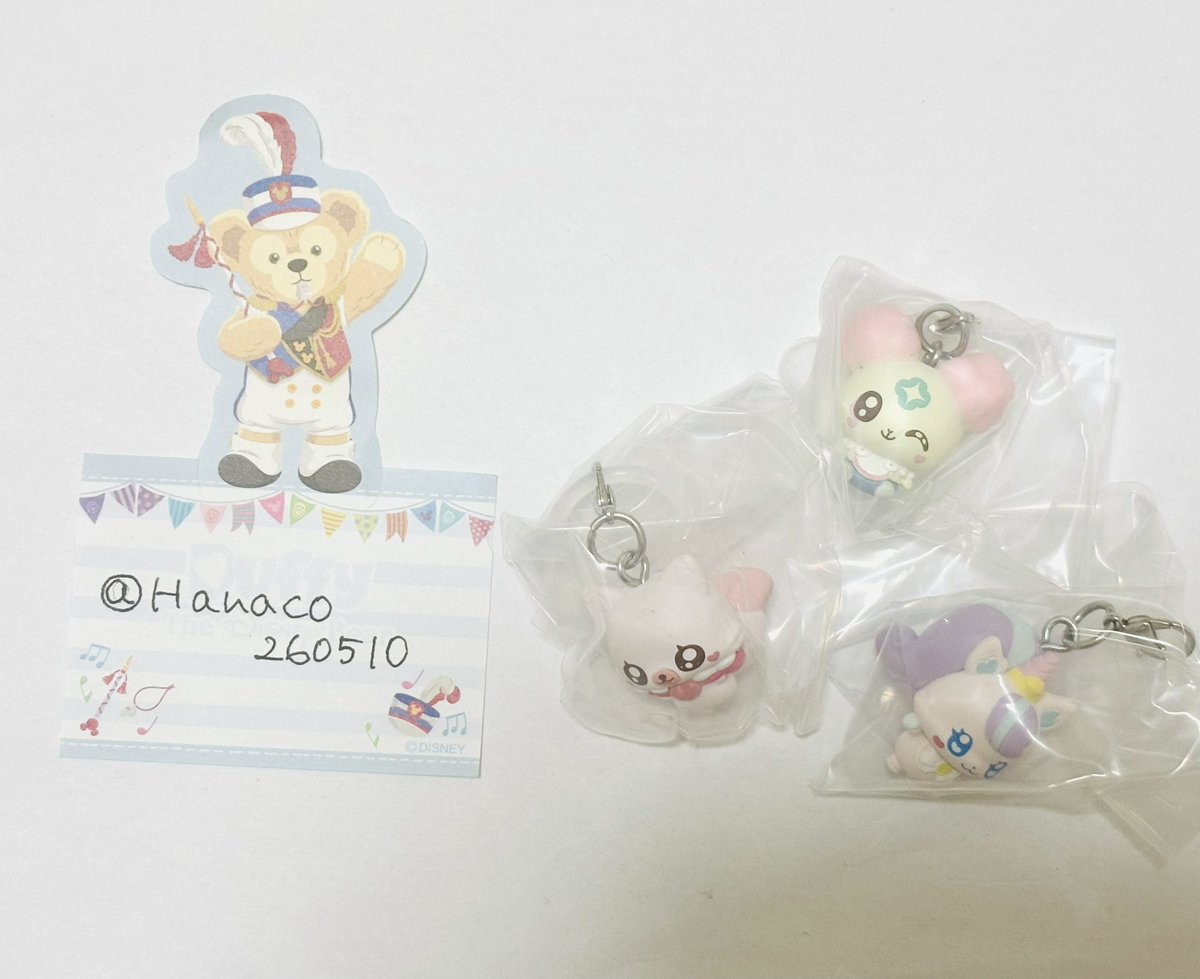 Hanaco260510's tweet photo. 【交換】
ぷちきゅあめ じるしアクセサリー2

譲　しふぉん  こめこめ  にこ

求　しぷれ  ここ  なっつ

郵送希望

お気軽にお声掛けください☆ https://t.co/qZI7PSvdoy