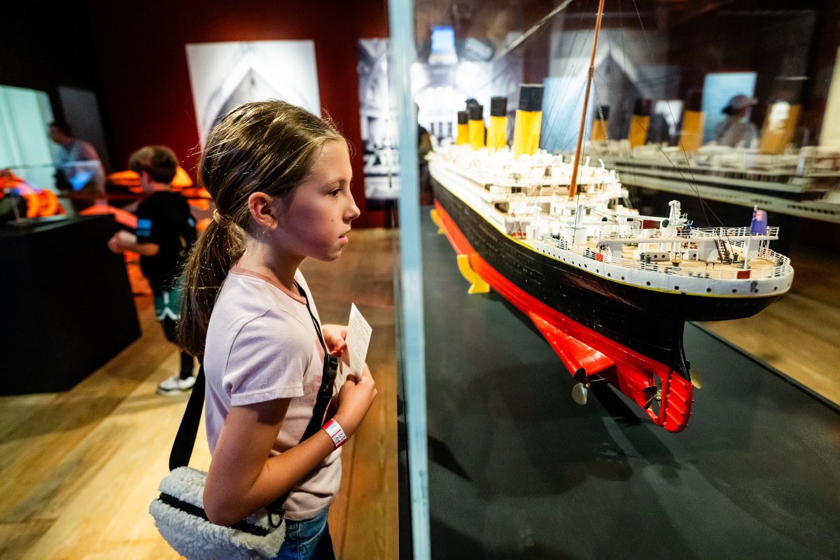 GLScienceCtr's tweet photo. One ship, thousands of stories. 🚢

Discover the people, artifacts and stories behind the most famous ship to ever sail this weekend at #TITANIC: The Artifact Exhibition in Cleveland. Get your tickets today at https://t.co/MhVlJGQO8T ⚓ #StayCuriousCLE https://t.co/4MNYoN5SuW