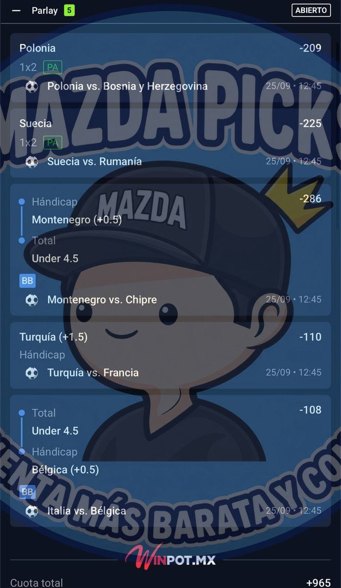 mazdapicks's tweet photo. VIKINGO NEGRO ⚽️

BOMBA LIGA DE NACIONES 2% 💣 

CANAL FREE 👉🏻 https://t.co/LRkphUq3cB

INFO ➡️ https://t.co/aK0hxAyrdj

SÚPER PROMOCIÓN 💥

🚨 GRUPO PREMIUM LO QUE RESTA DE SEPTIEMBRE Y TODO OCTUBRE - $2️⃣5️⃣0️⃣PESOS MEXICANOS
➖➖➖➖➖➖➖➖➖➖➖➖➖ 
SÚPER PRECIO DE REGALO 🎁 https://t.co/hAPeN97fre