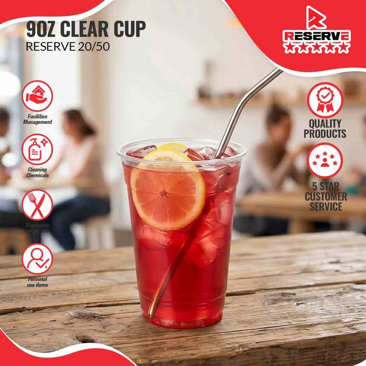 plasticpro3's tweet photo. Reserve-quality supplies for busy BVI kitchens: 9oz Clear Cup Reserve 20/50. Ready pack for restaurants, bars &amp; catering. Call +1 (284) 442-3331 · https://t.co/IxmGdNtZGv. #BVIBusiness #Reserve #P3VI https://t.co/oO7SFvdJLM