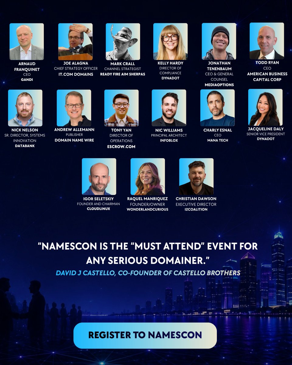 NamesCon's tweet photo. The countdown is ON!

12 hours until the #CloudFestAmericas and #NamesCon ticket prices increase.

Miami is calling all CSPs, MSPs, web hosts, agencies, open-source pros, infrastructure leaders, developers, investors, corporate IT, domainers, registrars and registries for the ultimate networking and collaboration event. You in?

Check out this all-star list of speakers taking to the stage. It's going to be EPIC!

Sign up and save big: https://t.co/whjlDdSdUy