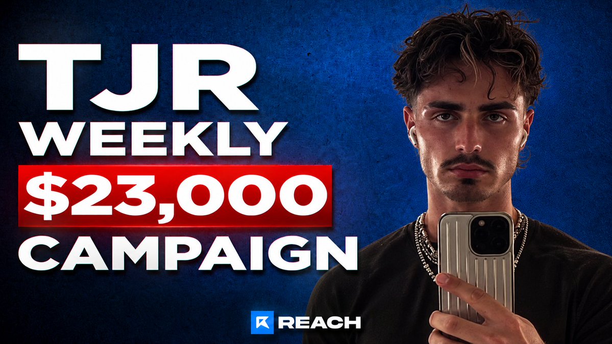 ReachClipping's tweet photo. NEW $23,100 TJR CAMPAIGN IS NOW LIVE

Clip/Create content for TJR and earn $1.00 for every 1,000 views 💰

Start earning now, Link in replies! ⬇️ https://t.co/ocrOa3A5Fp