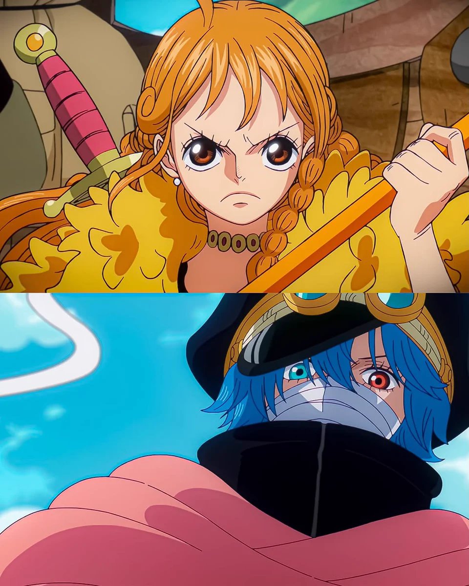 mahirofuwa_'s tweet photo. Is curious how nami is mostly fighting blue haired women 🤔🍊 https://t.co/XHfARS6f8G