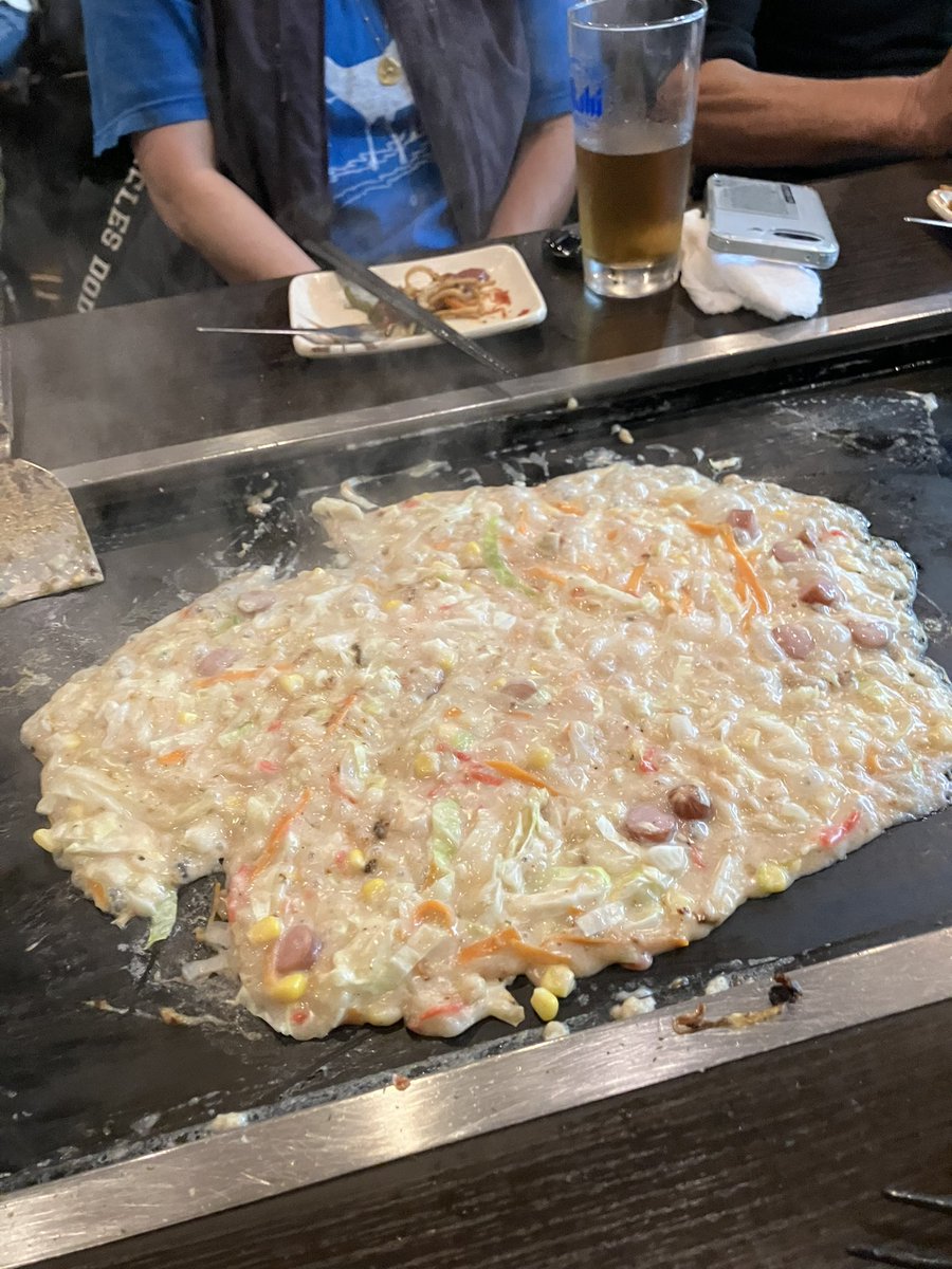 shusenbito's tweet photo. 最近定番のもんじゃ⁉️
＃味千 https://t.co/jWeY3hKlVL