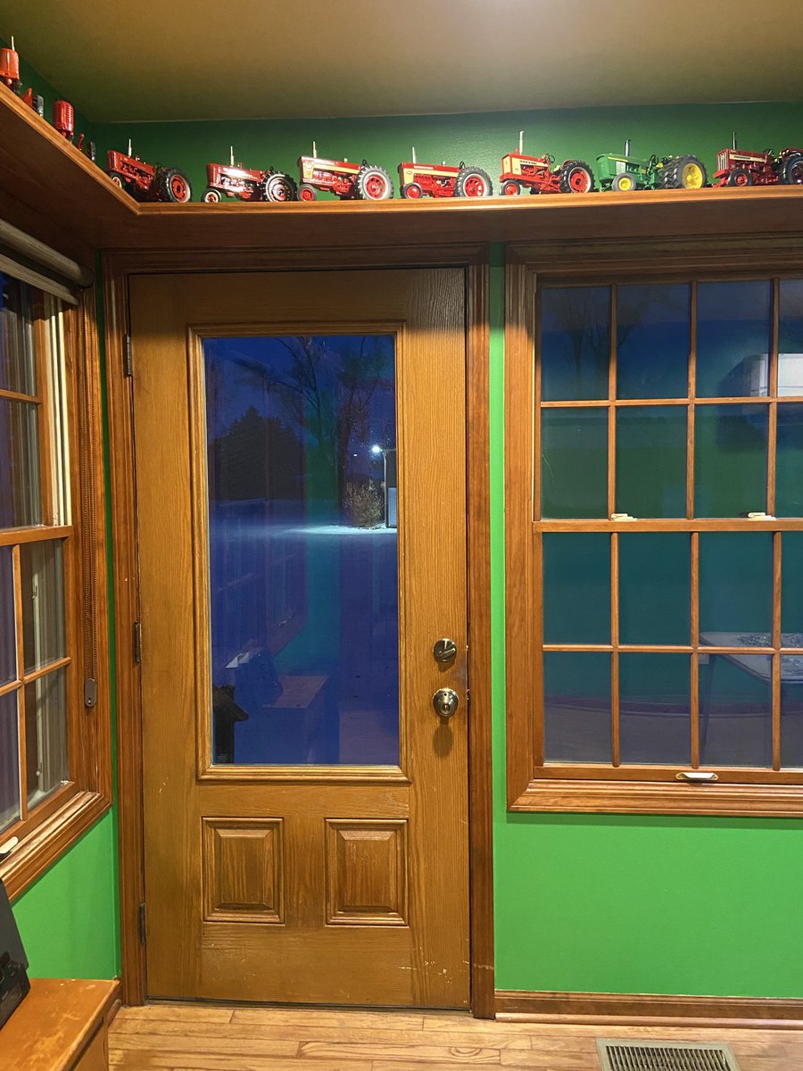 jayrparker1's tweet photo. My grandpa is cool as hell. Has a model of each and every tractor he’s owned over the years. 38! 
#farming #vibes https://t.co/GI44ivfm0N