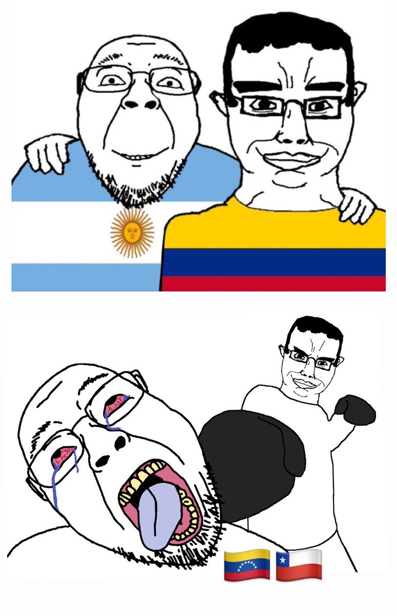 maps_black's tweet photo. La pelea por el segundo puesto 🇦🇷🇨🇴

VS

La pelea por el cuarto puesto 🇨🇱🇻🇪 https://t.co/9KfJkVn0Jc