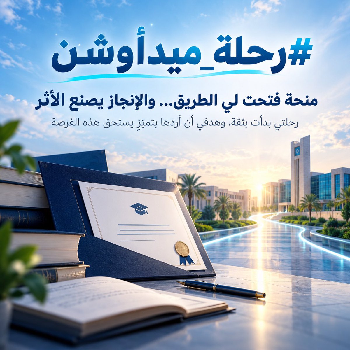 RayanAk11wq's tweet photo. دخلت الجامعة ب��نحة، لكن اللي أحمله معي أكبر من مجرد فرصة دراسية؛ أحمل ثقة أبغى أردّها بإنجاز، وأثر يبقى بعد التخرج.

الرحلة بدأت بفرصة… والباقي نصنعه نحن

#رحلة_ميدأوشن https://t.co/TyDMMwaAcV