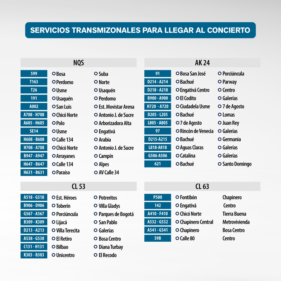 ARMYBogotaCol's tweet photo. #TransMiModoArmy @TransMilenio  Si vas al concierto de BTS en Bogotá, planea tu llegada y, sobre todo, tu regreso con TransMi 🚌✨

Encontrarás servicios troncales y zonales para salir del sector de El Campín, además de rutas especiales desde las estaciones Campín–UAN y Movistar Arena🫰🏻

📲 Recarga tu TuLlave, revisa tu ruta y ten todo listo para disfrutar y volver a casa.

Nos vemos en el concierto, ARMY💜