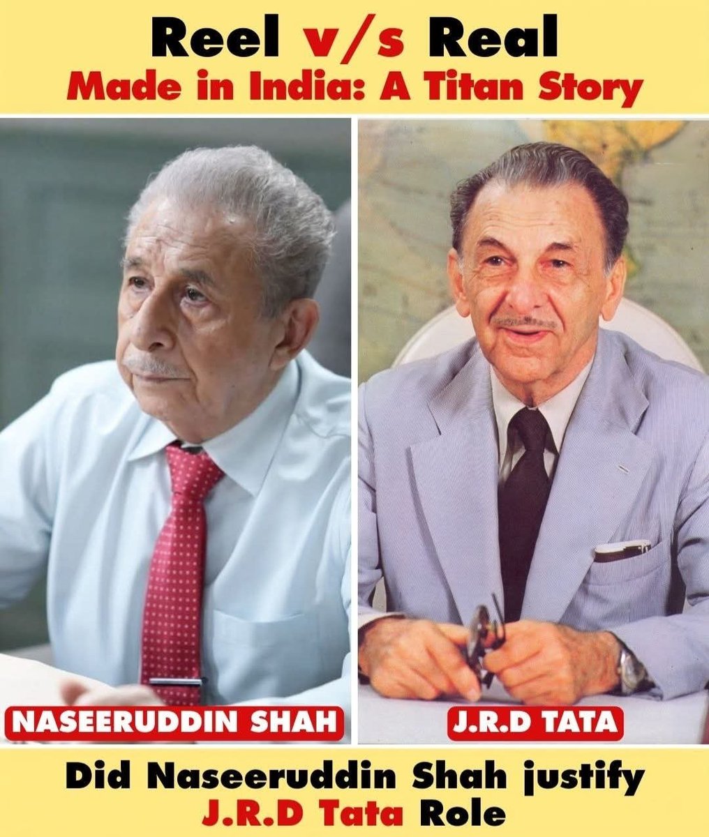 amittalwalkar's tweet photo. Some roles are performances. Some are transformations. J.R.D. Tata through the eyes of Naseeruddin Shah. https://t.co/odySg0Q4Ou
