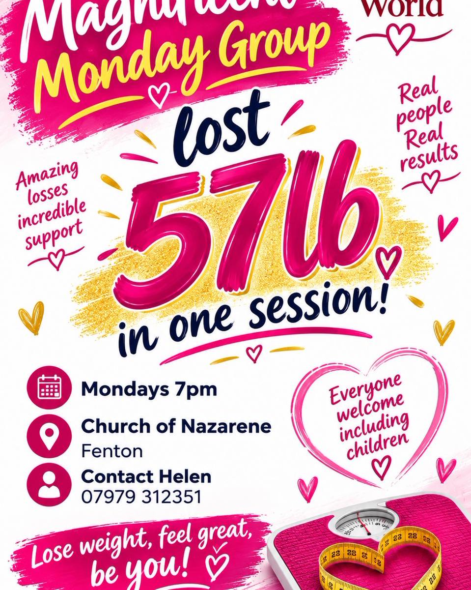 MayTesterm2z's tweet photo. Oh, what a night! My members lost 57lb—over 4 stone—in just one week. Join our Magnificent Monday Group at 7pm for support, care and fun, with no judgement. Message Helen to find out more. https://t.co/Tb9axKEpUn