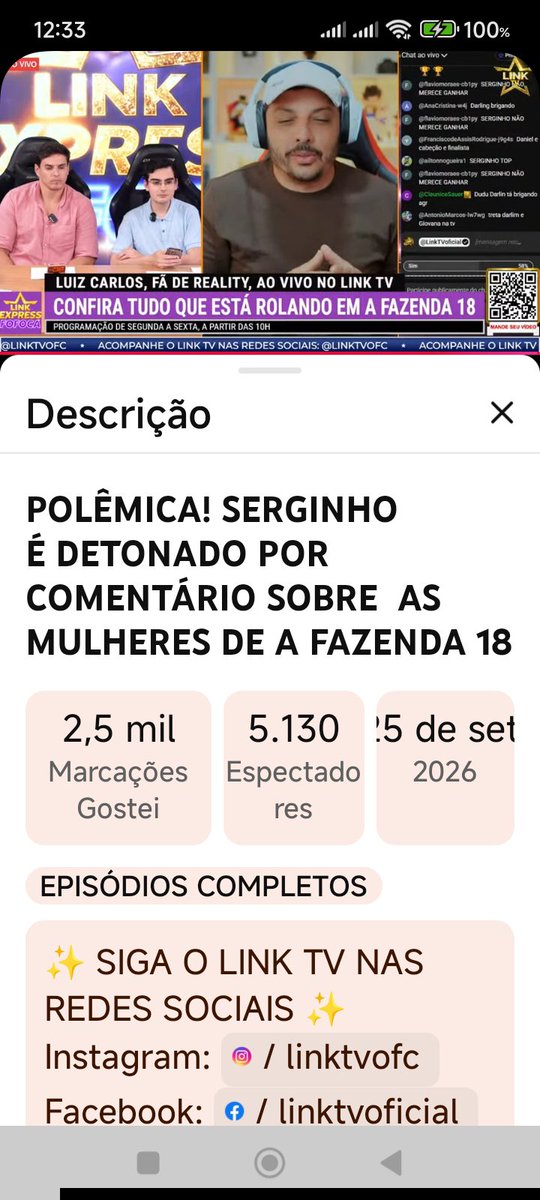 WesleyTom87's tweet photo. Live hoje 5.130 pessoas acompanhando 🔥🚀🚀 https://t.co/TDDipNu7U6