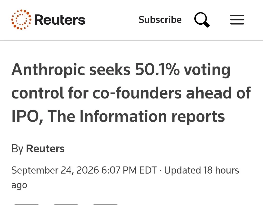 Anthropic IPO Voting Control: What Founders Want