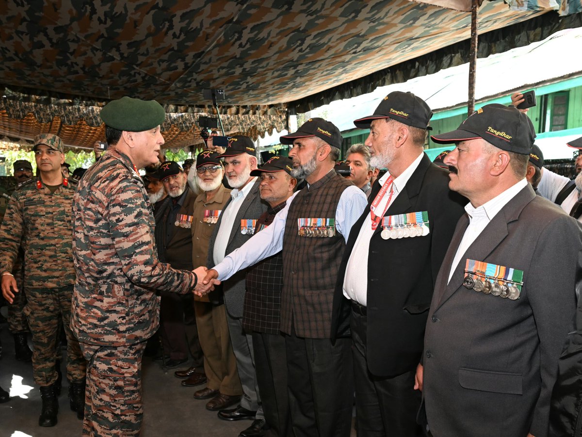 adgpi's tweet photo. Mission Ready. People Centric.

#GeneralDhirajSeth, #COAS, visited the 10th edition of ‘Operation Drishti’, an Indian Army surgical eye camp at #Tangdhar on 25 September and interacted with the medical team, beneficiaries and veterans.

In the remote valleys and high reaches of Jammu & Kashmir, where access to specialised healthcare remains a challenge, Operation Drishti is bringing more than medical care—it is restoring sight, dignity and hope.

Over 6,000 people have been screened, with more than 400 surgeries being undertaken for cataract, glaucoma and retinal ailments. The #COAS lauded the medical fraternity for this unprecedented initiative and its commitment to serving the people of the region.

The heartfelt gratitude of the people of Tangdhar and the surrounding areas is a reminder that the Army’s commitment extends beyond securing the borders. We stand with our people, especially those in India’s First Villages, in times of need.

True to the spirit of #JAIseVIJAY, the #IndianArmy remains Mission Ready, People Centric and steadfast in service to the Nation.

@DefenceMinIndia
@SpokespersonMoD
@NorthernComd_IA
@ChinarcorpsIA
