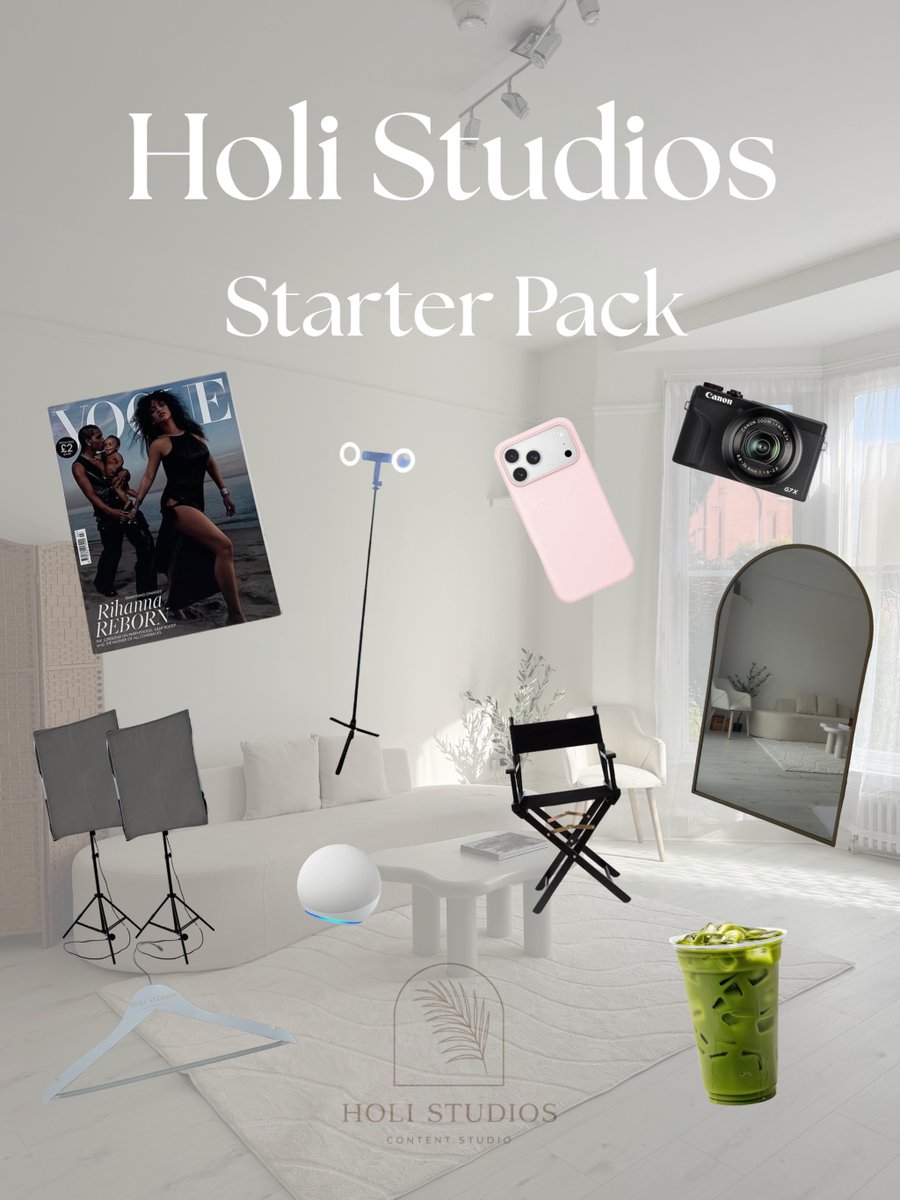 JudithSampilo's tweet photo. The Holi Studios starter pack. What would you add? https://t.co/M8otxVWzwM