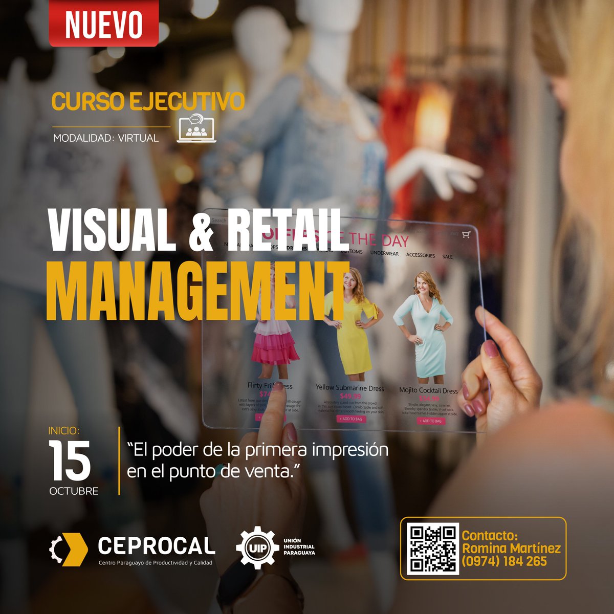 ceprocalpy's tweet photo. Un espacio también puede vender. 🛍️✨

La forma en que presentás tus productos, organizás tu tienda y comunicás tu marca puede transformar por completo la experiencia de tus clientes.

📅 Inicio: 15 de octubre.

📲 Inscríbete con un beneficio exclusivo: https://t.co/2NK136m1jY https://t.co/5iGqjHGoKi