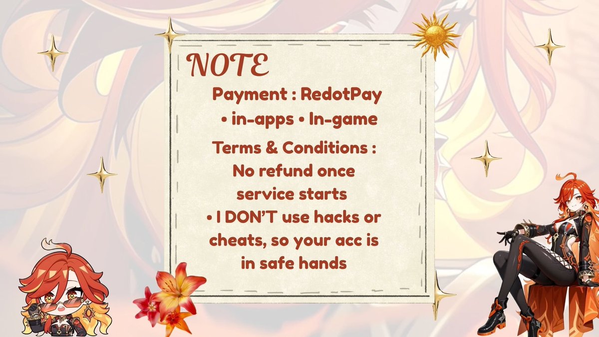 ladlover6's tweet photo. Busy with school, work, or don’t have time to farm? 
Saving for your favorite Genshin character but need more pulls? 
Let us help you farm safely and fairly at an affordable price! 
DM us anytime if you're interested 🫶
Like&amp;RT appreciate 😉 https://t.co/jxHxx1xC7M