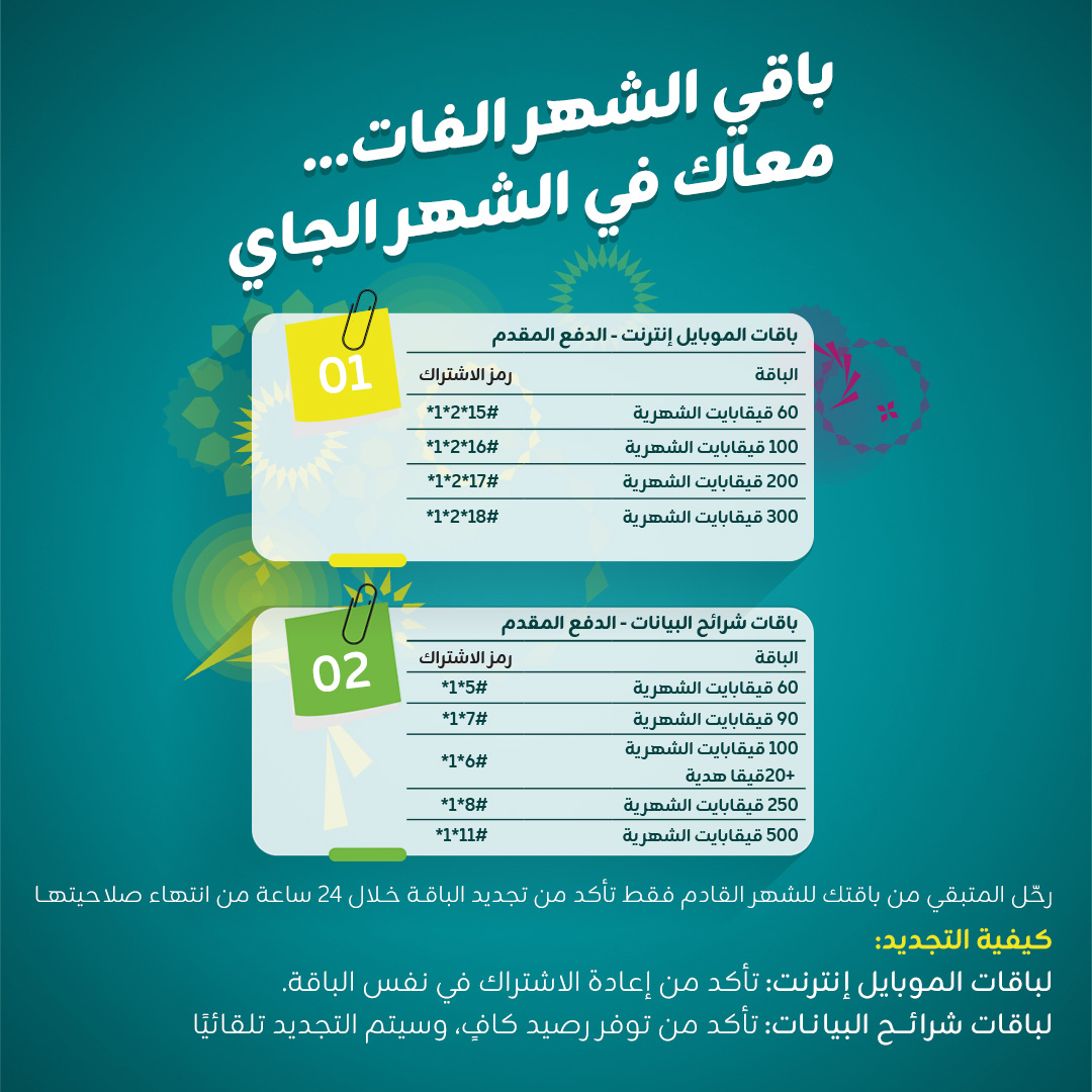 ZainSudan's tweet photo. باقي الشهر الفات... معاك في الشهر الجاي

رحل المتبقي من باقتك للشهر القادم فقط تأكد من تجديد الباقة خلال 24 ساعة من انتهاء صلاحيتها.

كيفية التجديد:
لباقات الموبايل إنترنت: تأكد من إعادة
الاشتراك في نفس الباقة.

لباقات شرائح البيانات : تأكد من توفر رصيد
كاف، وسيتم التجديد تلقائيا.

#زين_السودان
#زين_عالم_جميل
#ZainSudan
#A_Wonderful_World