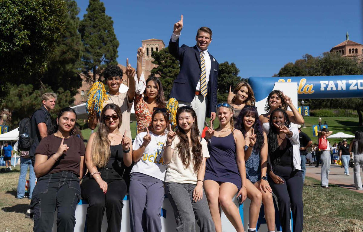 UCLA's tweet photo. Champed Up for the season—go Bruins! 🏆💙 #1UCLA https://t.co/cxeFpatYKQ