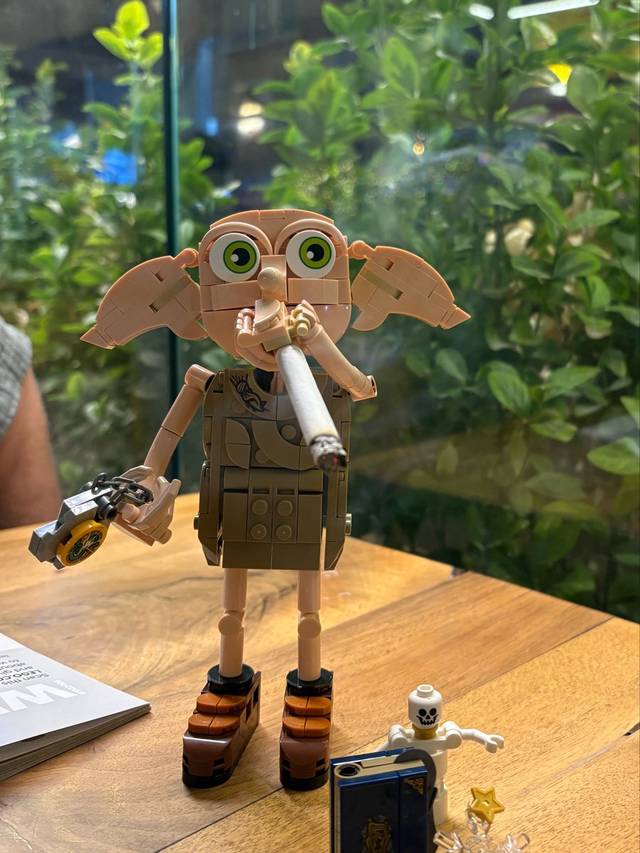 hongjooreid's tweet photo. Dobby is a sad elf https://t.co/a46GUekkFg