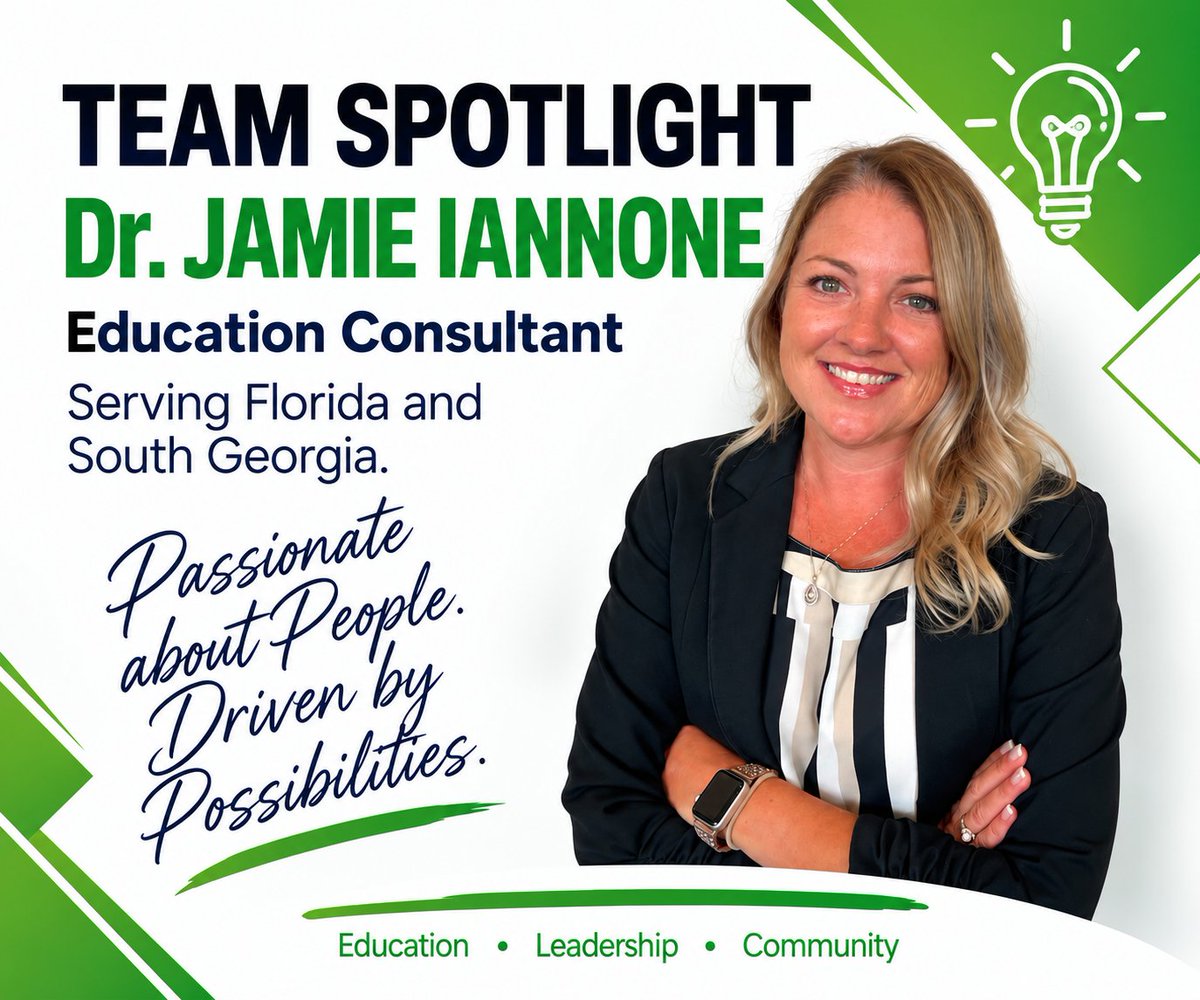 powerupedu's tweet photo. 🌟 EMPLOYEE SPOTLIGHT: Meet Dr. Jamie Iannone, @powerupedu Education Consultant driving innovative learning with #EdTech and #TransformationalSpaces #PowerUpEDU #EducationConsultant #LearningInnovation https://t.co/L09ihkCQKi