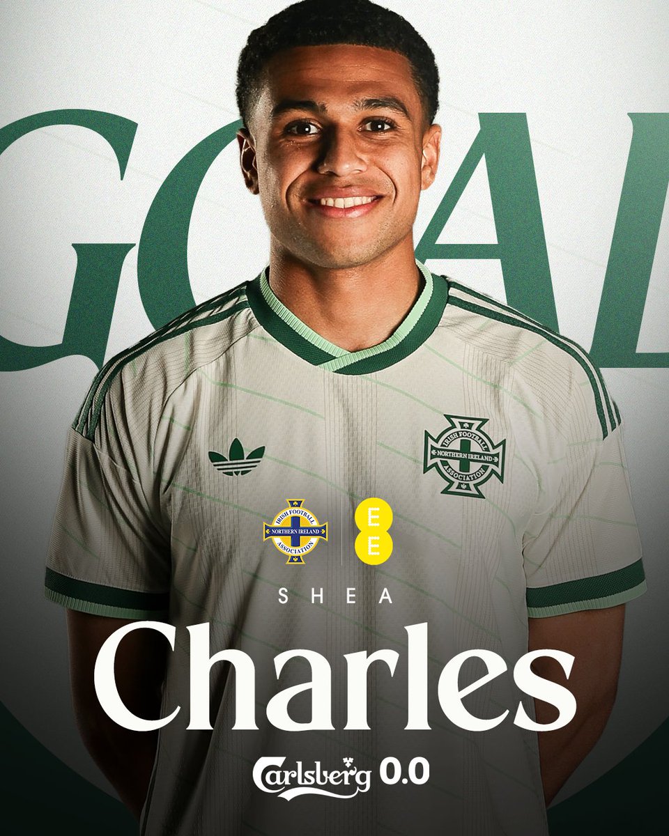 NorthernIreland's tweet photo. He is him 🤩 0-1 🟢⚪️ #GAWA https://t.co/iIT1tFSmFt